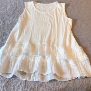 Adorable tiered ruffle tank